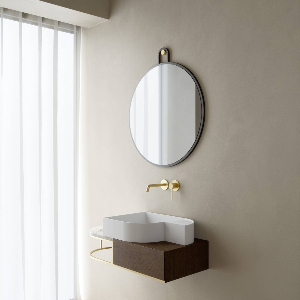 Ex.t Lavabo da appoggio Nouveau con portasapone