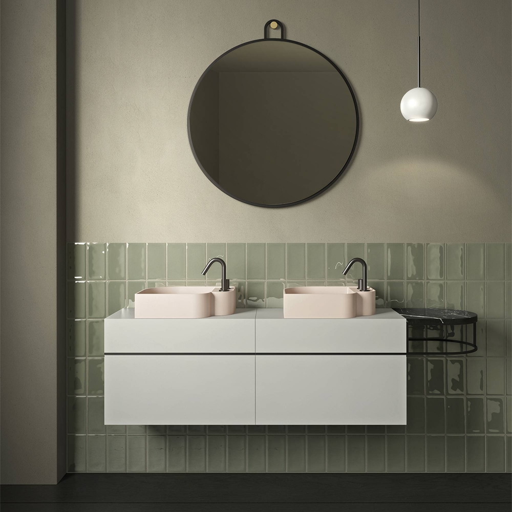 Ex.t Nouveau 1 Round Wall Mirror