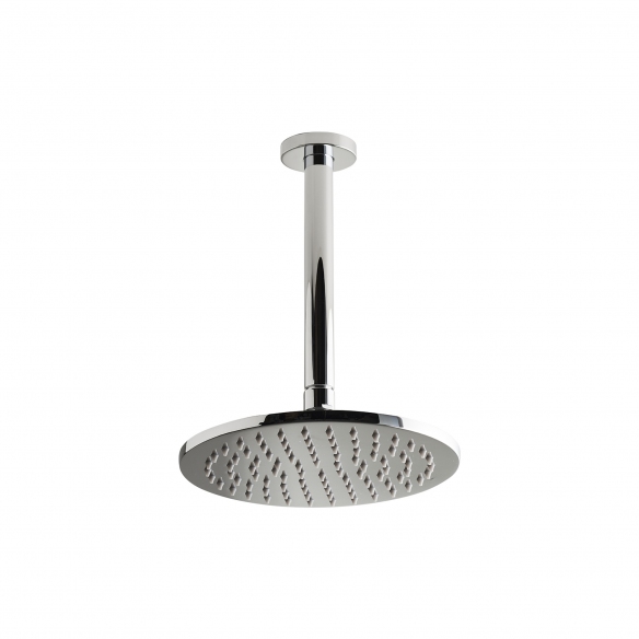 Ex.t Sleek Ø20 cm shower head with a ceiling arm