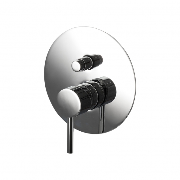 Ex.t Sleek built-in bath-shower mixer with diverter