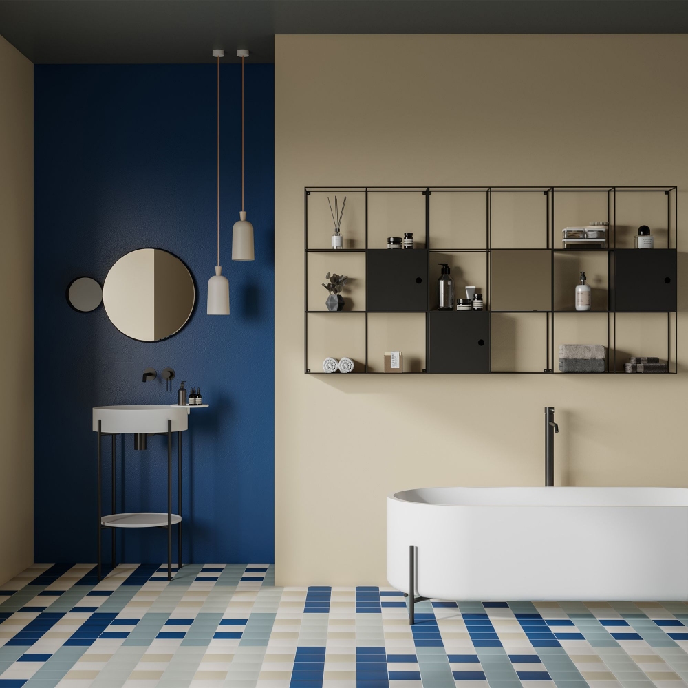 Ex.t Stand Bathroom Console with included round basin