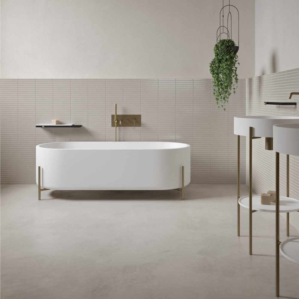 Ex.t Stand Bathroom Console with included round basin