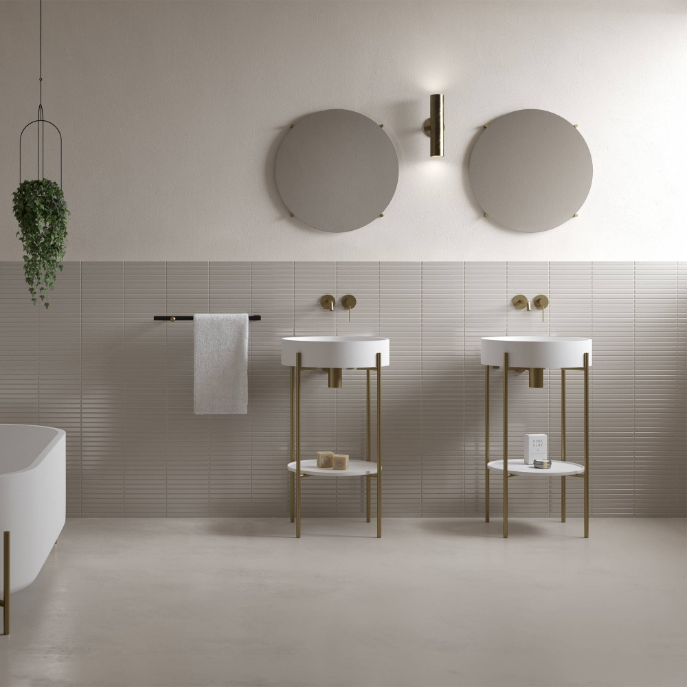 Ex.t Specchio da parete tondo Stand