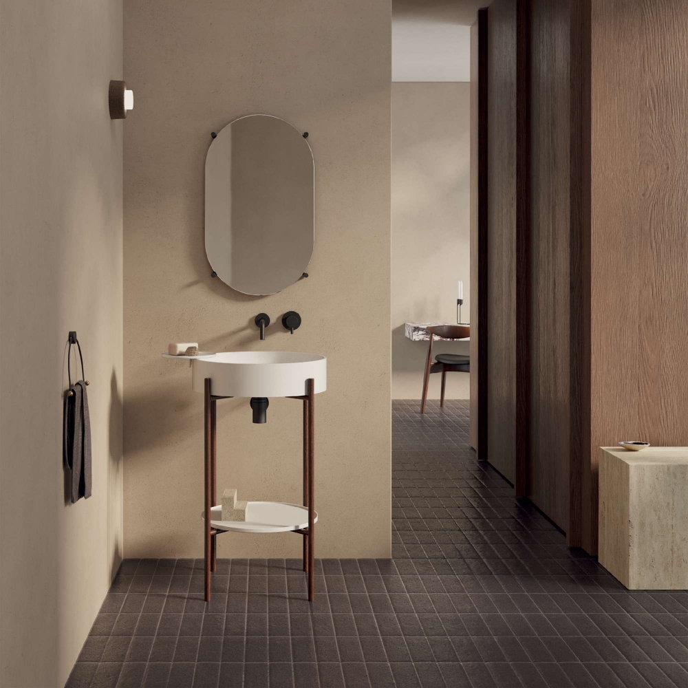 Ex.t Specchio da parete ovale Stand