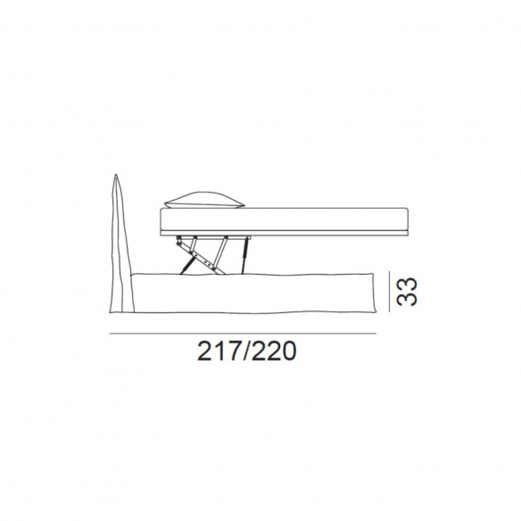Gervasoni Ghost 81 G Bed 180x200 cm
