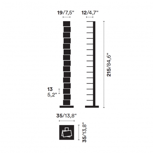Opinion Ciatti Libreria Con Base Ptolomeo H 215