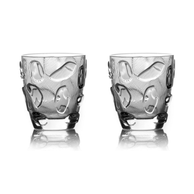 Arnolfo di Cambio Set of 2 Old Fashion Bolle glasses - Designed by Michele De Lucchi