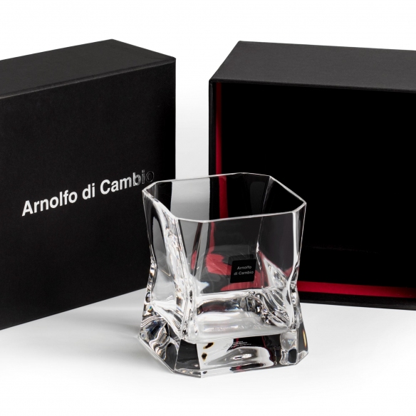 Arnolfo di Cambio Set of 2 Cini Old Fashion Glasses - Designed by Cini Boeri