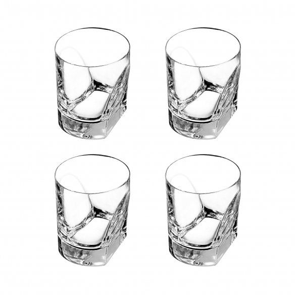 Arnolfo di Cambio  4 bicchieri double old fashion Conversazione - Design di Enzo Mari