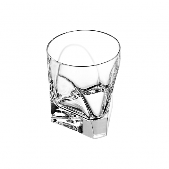 Arnolfo di Cambio Set of 4 double old fashion Conversazione Glasses - Designed by Enzo Mari