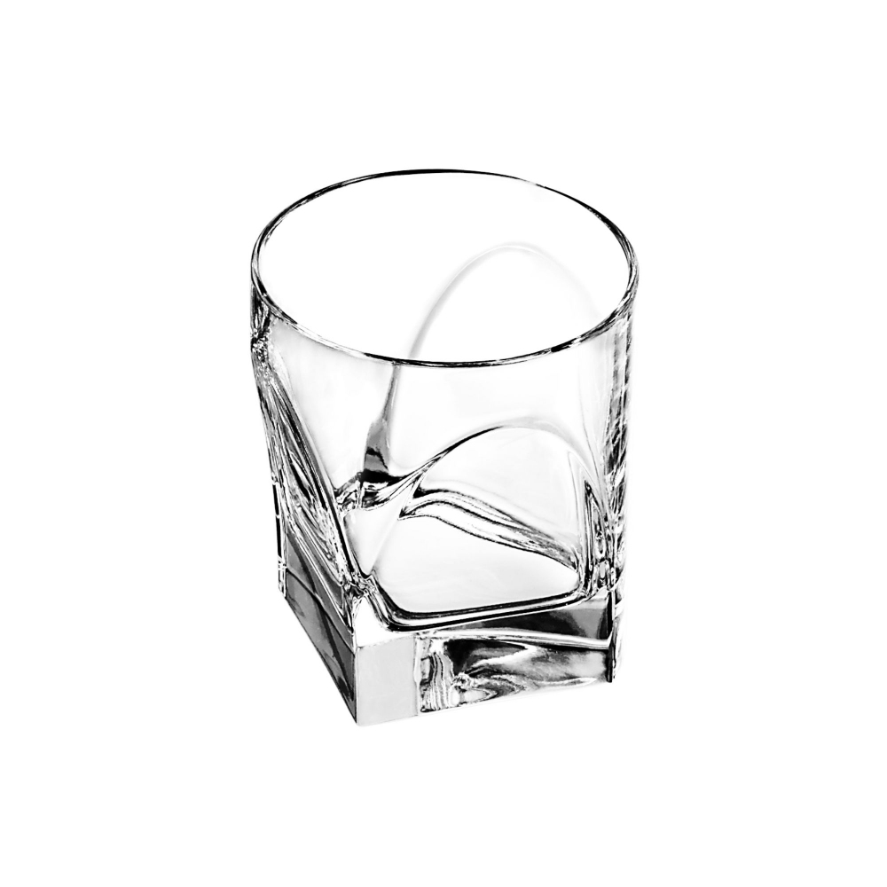 Arnolfo di Cambio Set of 4 double old fashion Conversazione Glasses - Designed by Enzo Mari