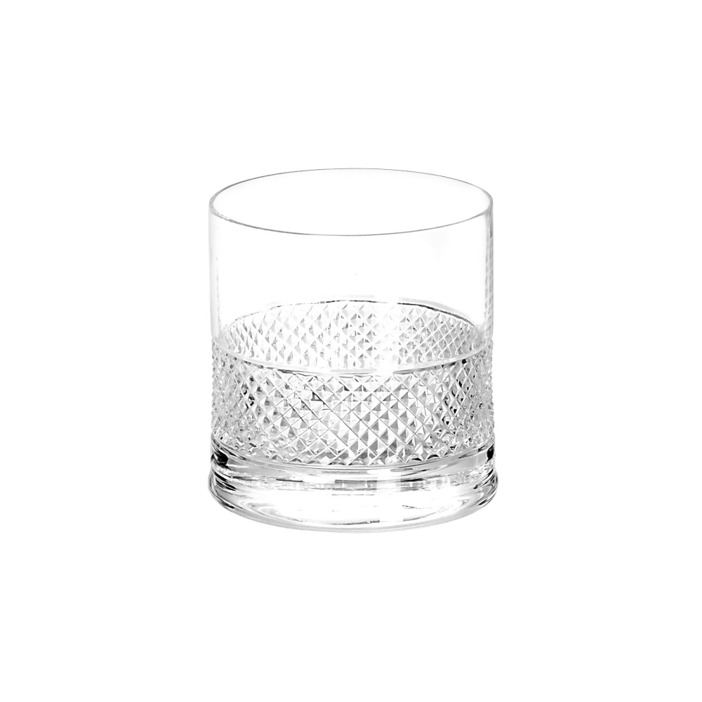 Arnolfo di Cambio Set of 2 Old Fashion Diamond Glasses - Designed by Claire Le Sage