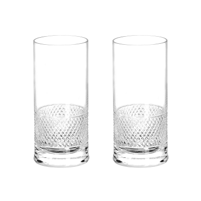 Arnolfo di Cambio Set of 2 Diamond Beverage Glasses - Designed by Claire Le Sage