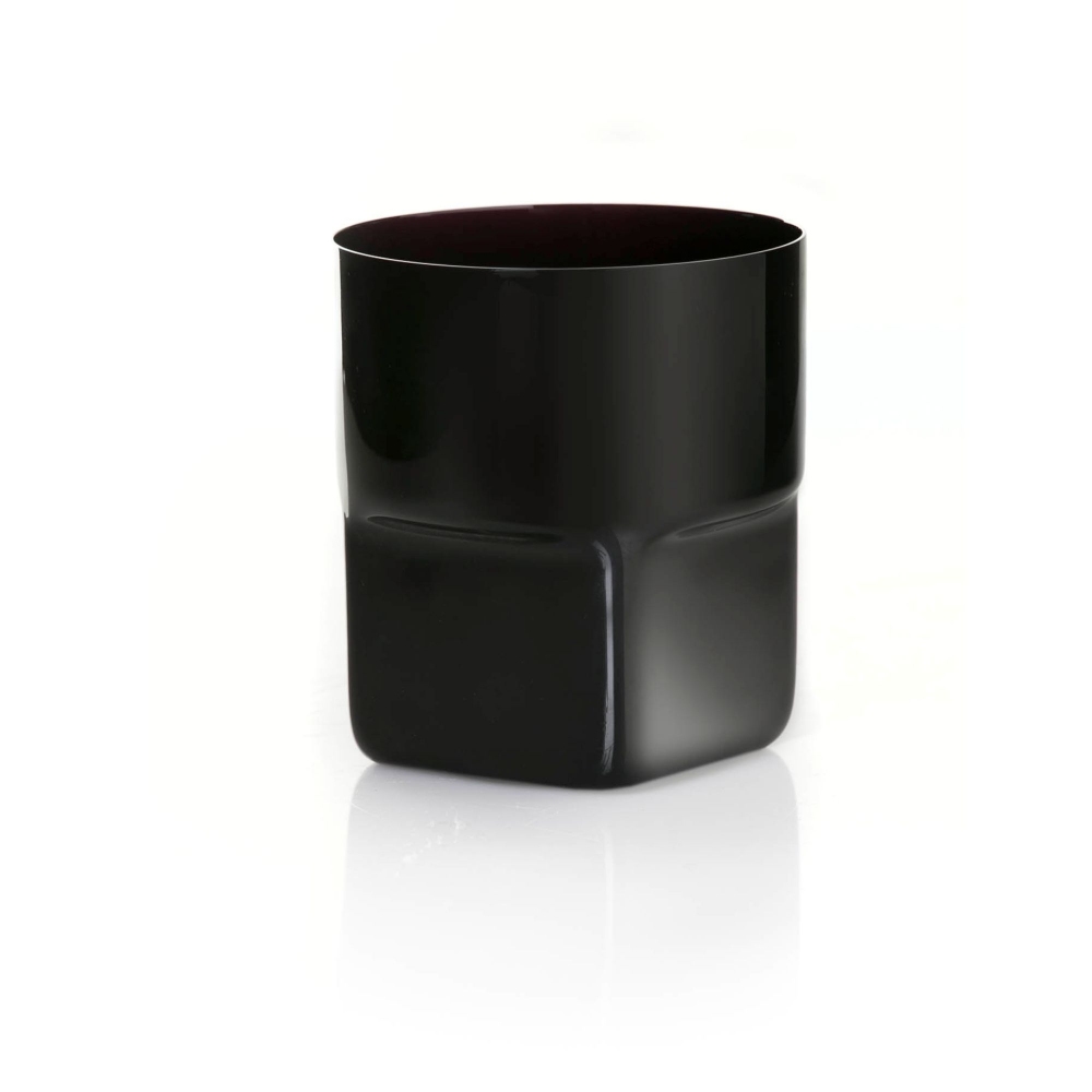 Arnolfo di Cambio Mapan Black 2 Old Fashion Glasses Set - Designed by Sergio Asti