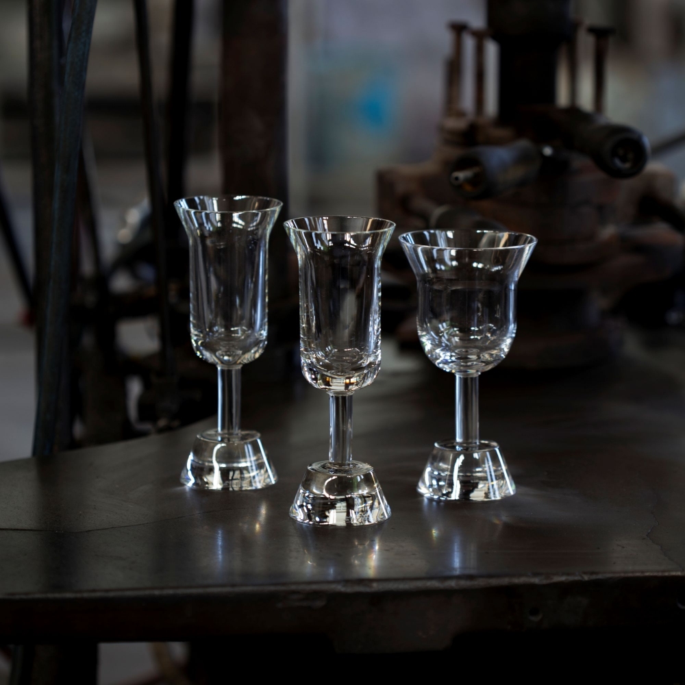 Arnolfo di Cambio Orfeo Set of 2 Flute Goblets - Designed by Ettore Sottsass