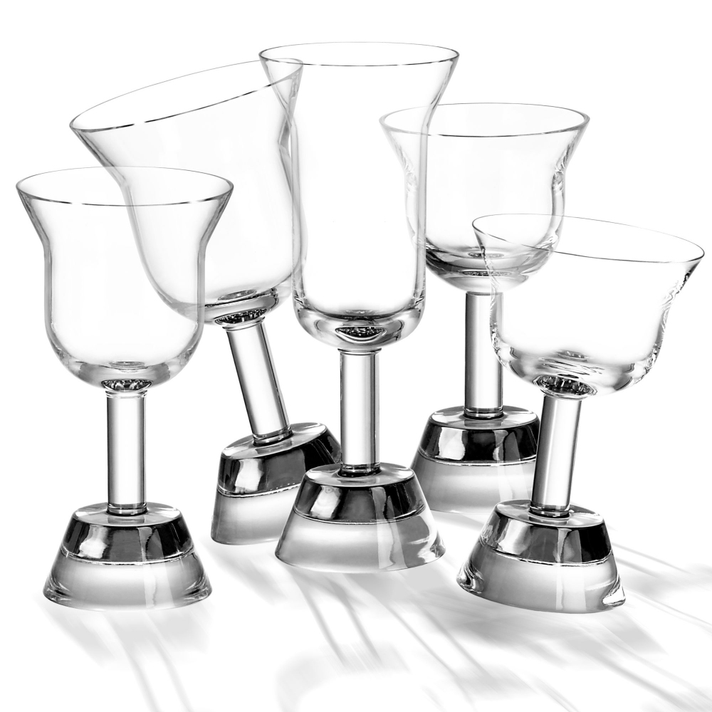 Arnolfo di Cambio  2 calici vino rosso Orfeo - Design di Ettore Sottsass