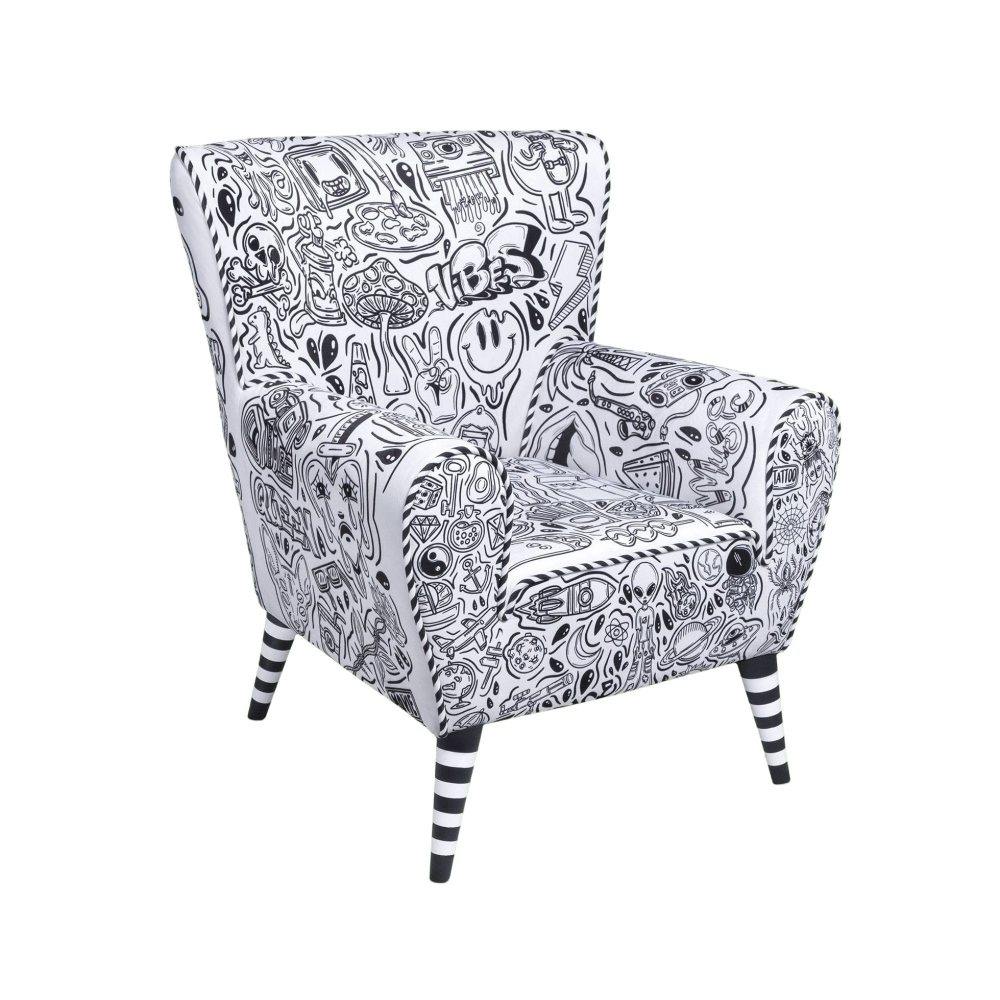 The Pop Label Street Art Armchair