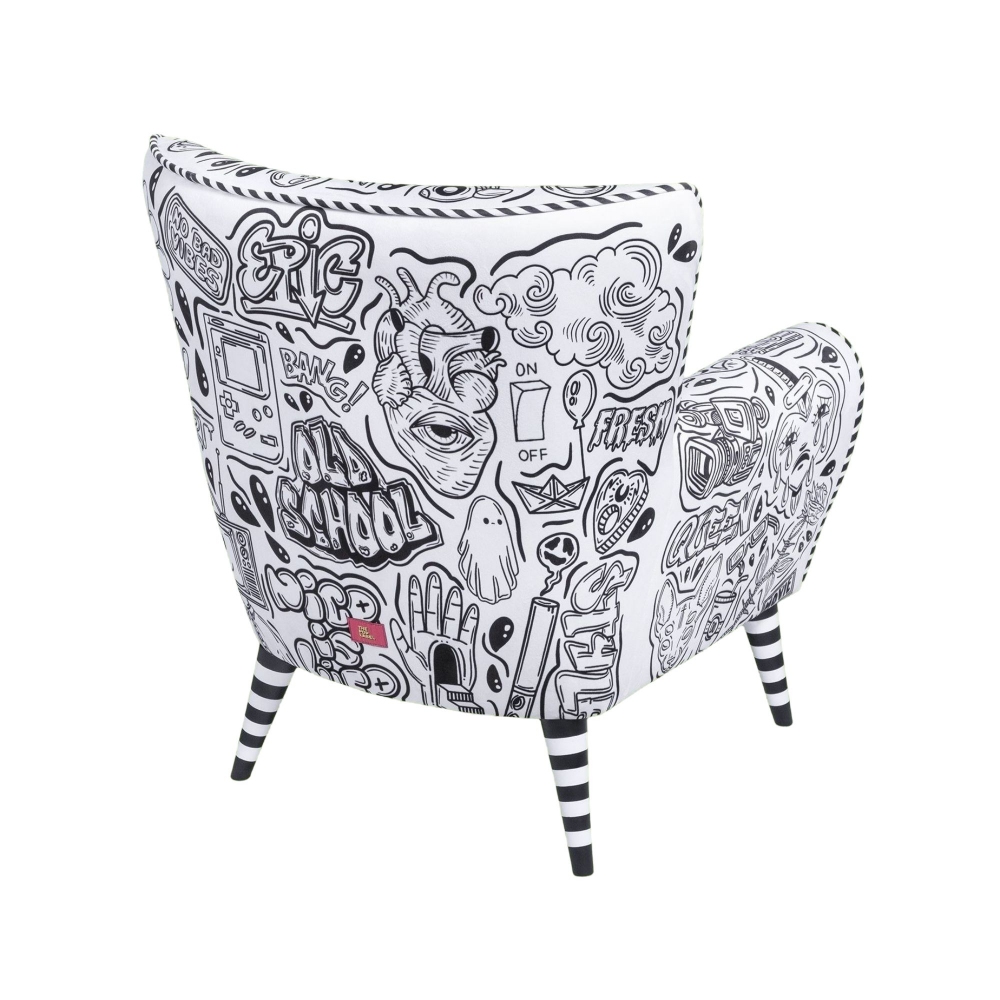 The Pop Label Street Art Armchair