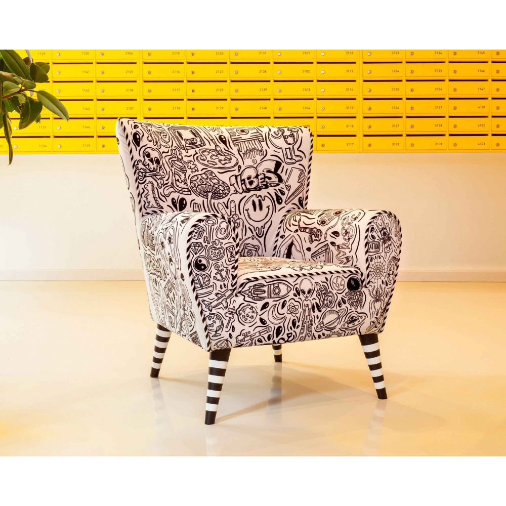 The Pop Label Street Art Armchair