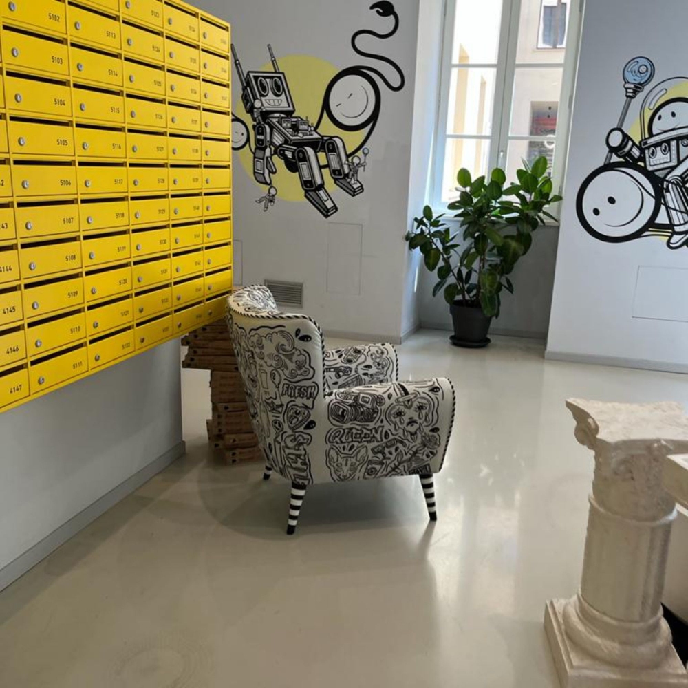 The Pop Label Street Art Armchair