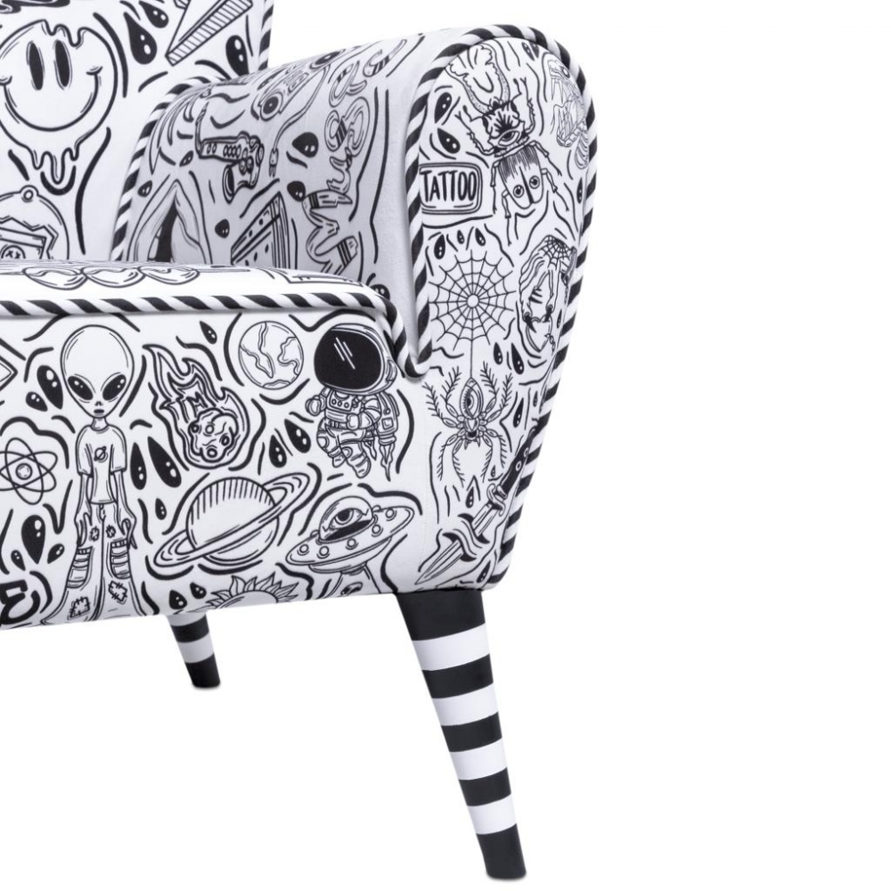 The Pop Label Street Art Armchair