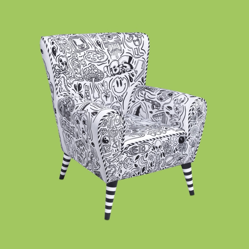 The Pop Label Street Art Armchair