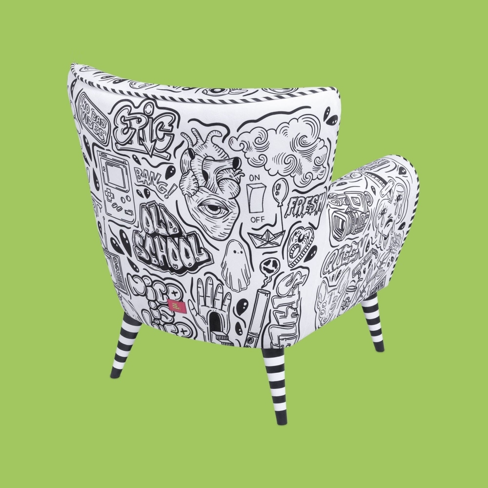 The Pop Label Street Art Armchair