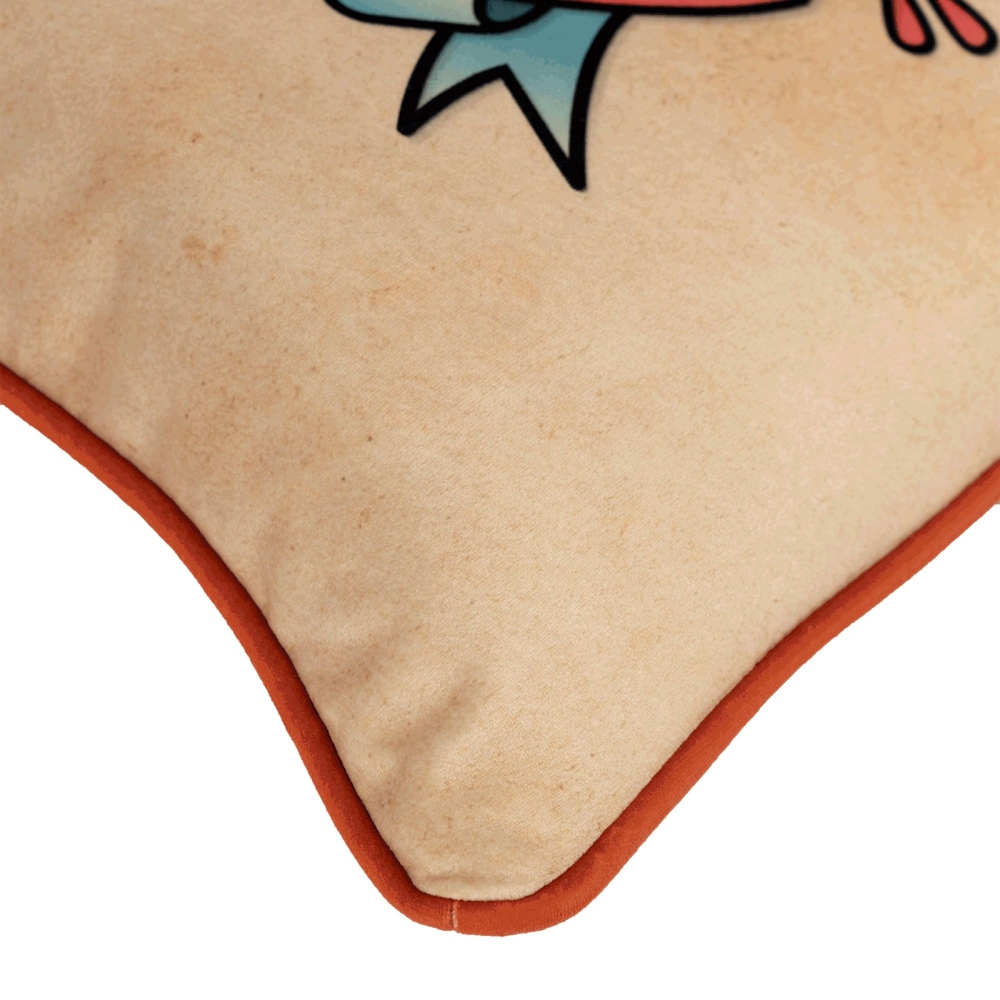 The Pop Label Tattoo Pillow 45x45 cm
