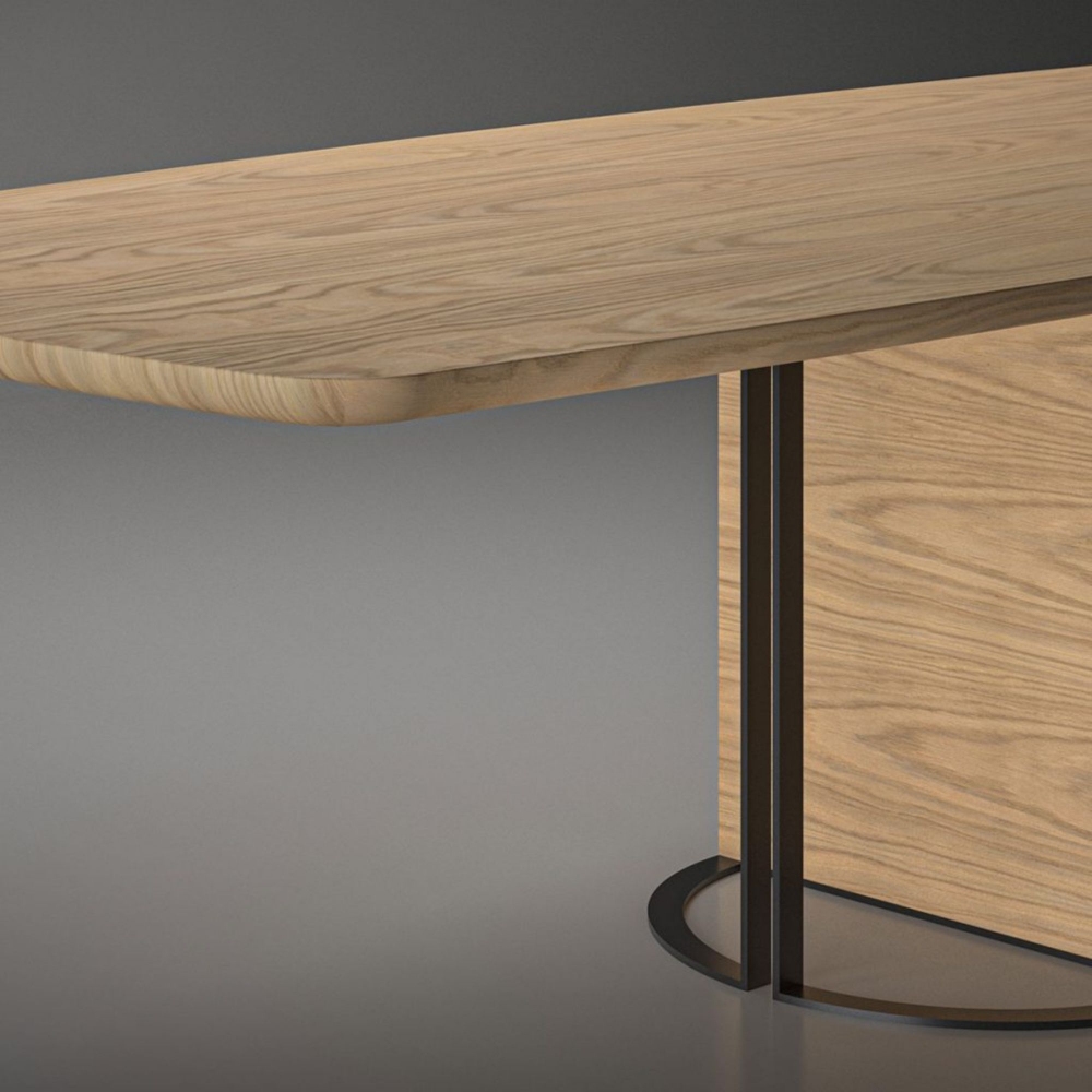 Milano 1964 Bellagio Barrel-shaped Rectangular Table 200x105x74.5h cm