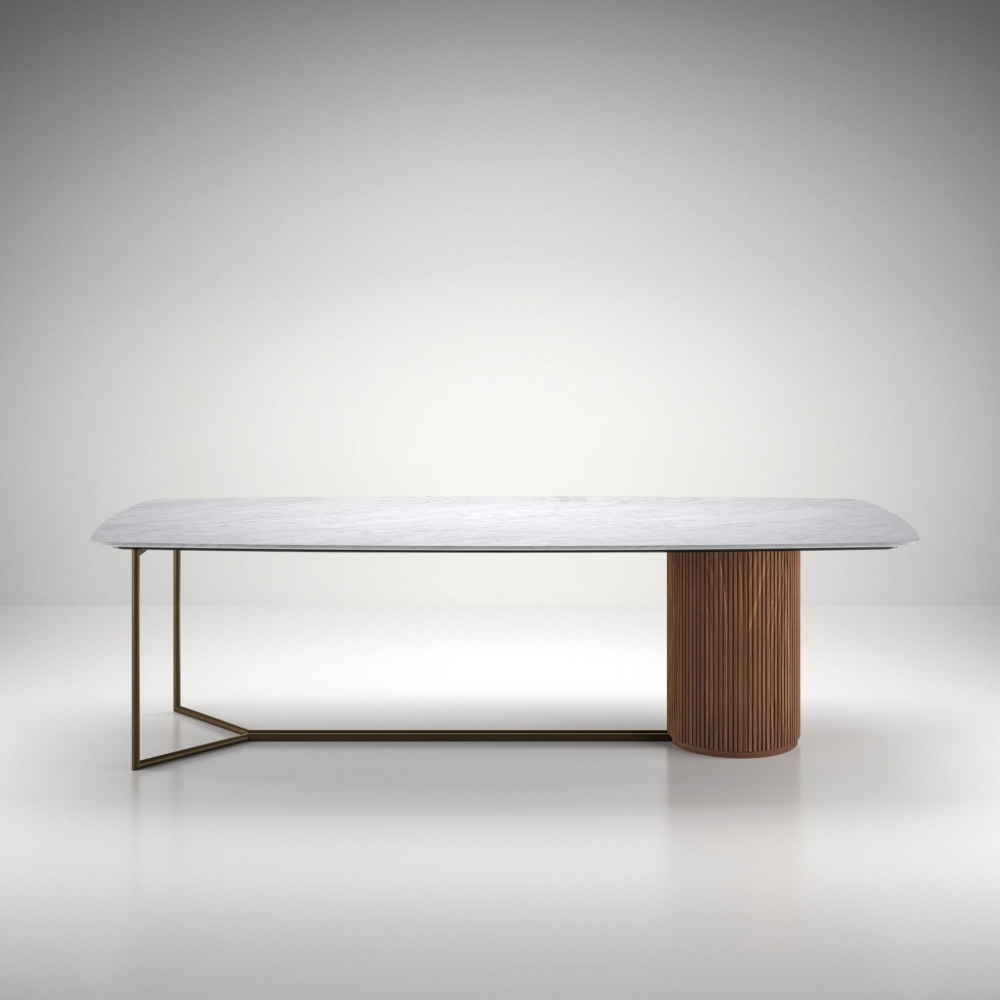 Milano 1964 Tavolo rettangolare a botte Cernobbio 200x105x75h cm