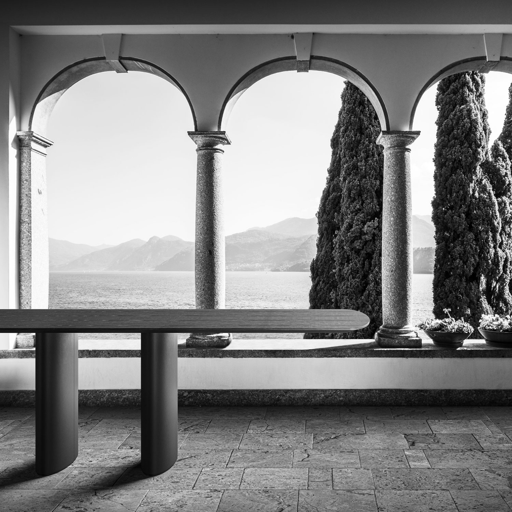 Milano 1964 Tavolo rettangolare a botte Varenna 200x105x75h cm