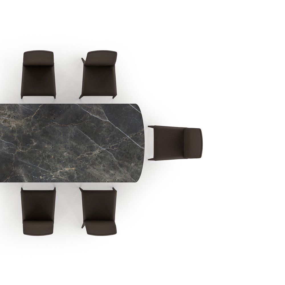 Milano 1964 Varenna Barrel-shaped Rectangular Table 270x105x75h cm