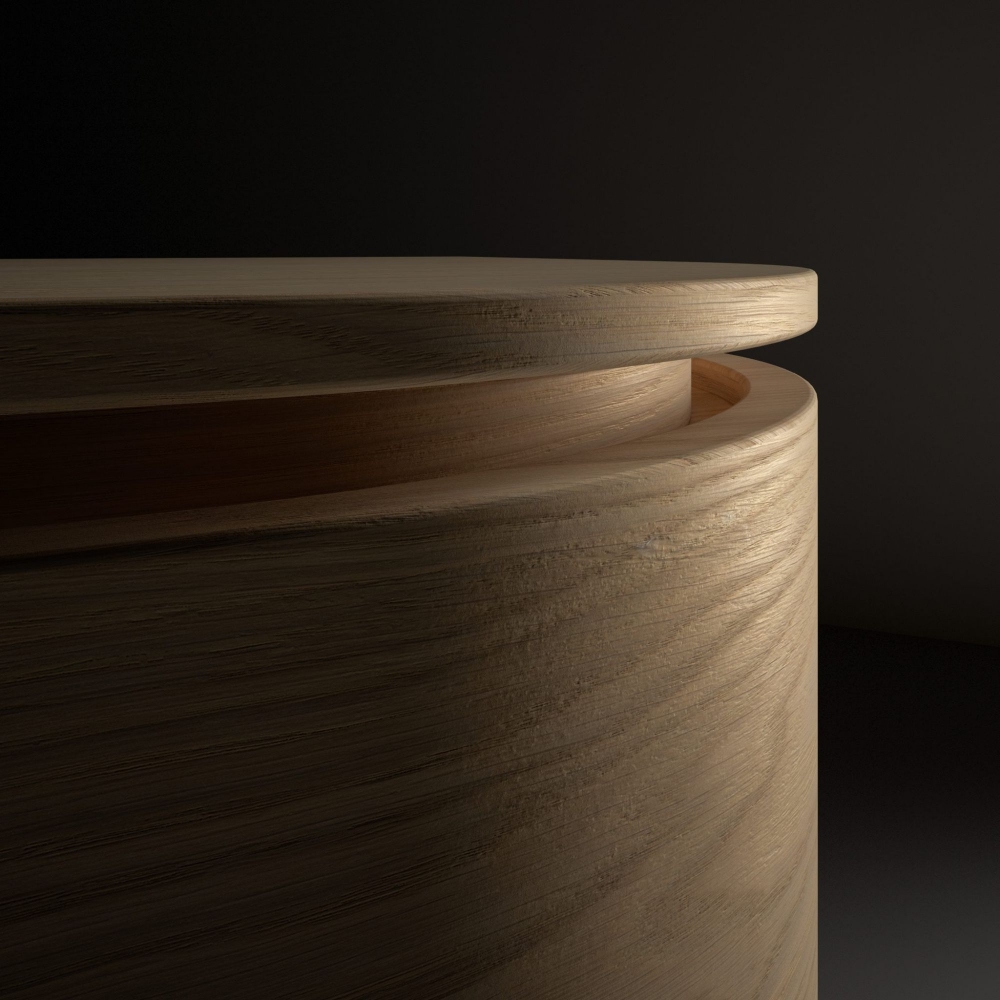 Milano 1964 Madia 2 ante curve Bellagio 95x45.5x75h cm