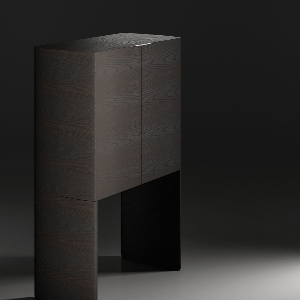 Milano 1964 Madia con anta a ribalta Varenna 208x45x75h cm