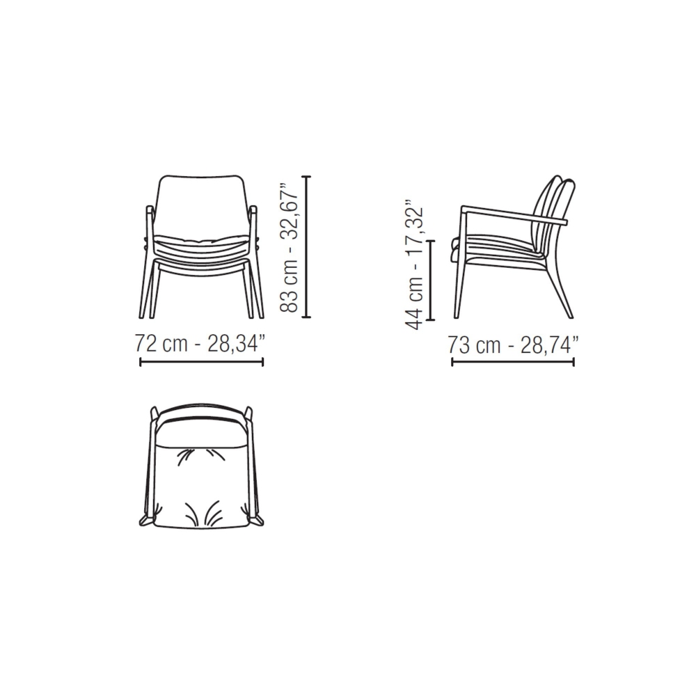 Milano 1964 Poltroncina lounge Mandello
