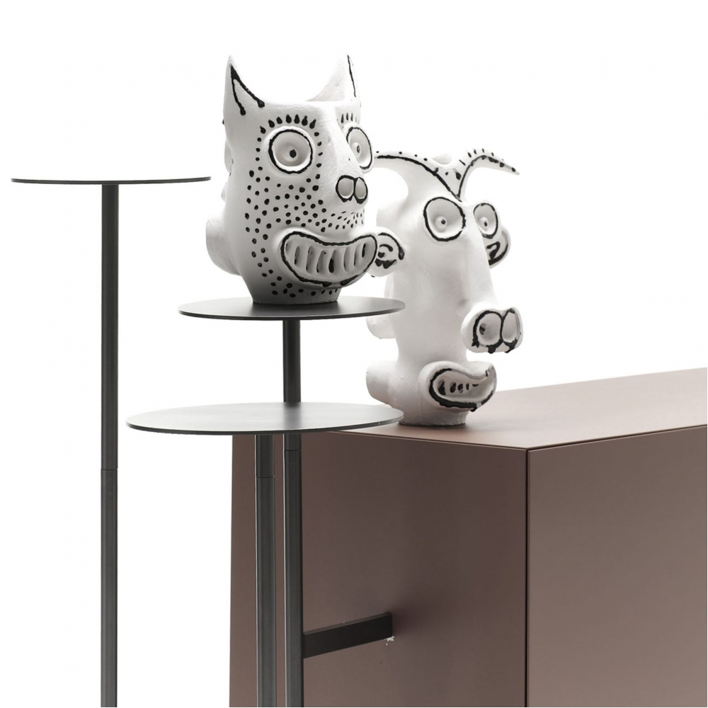 Mogg Credenza Ikebana - Telaio in metallo a destra