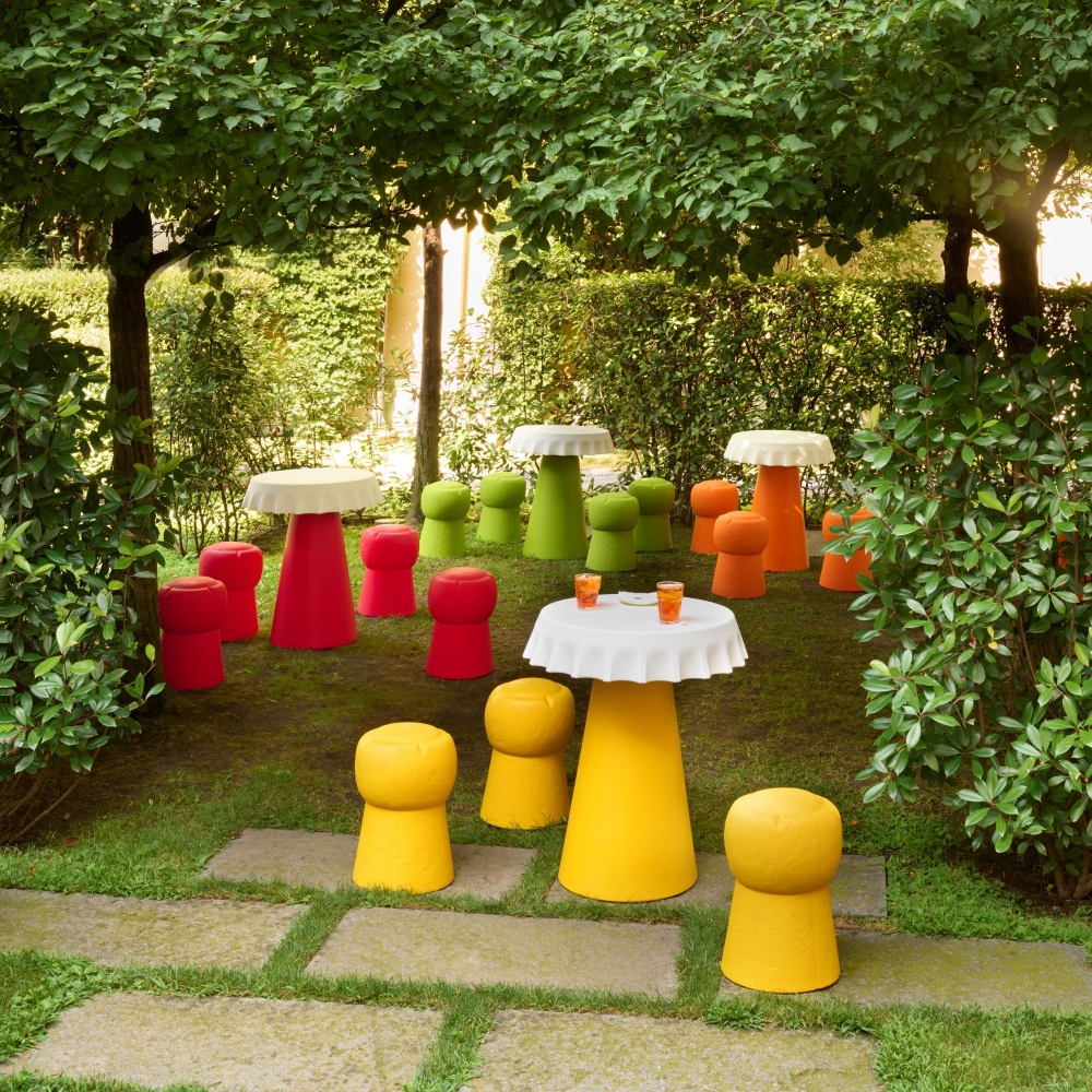 Slide Fizzz High Table Ø70x120h cm