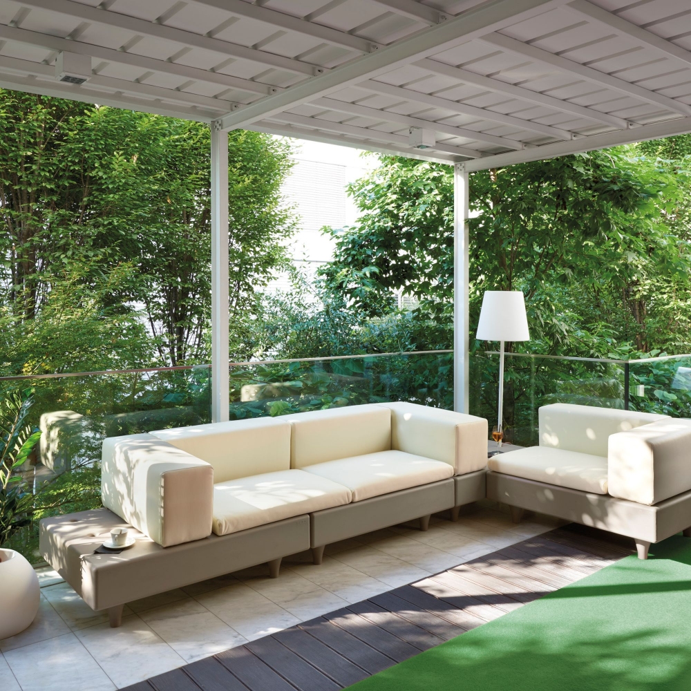 Slide Divano 3 posti outdoor Happylife