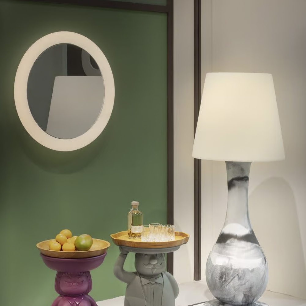 Slide Giotto Illuminated Mirror with LED Ø100 cm