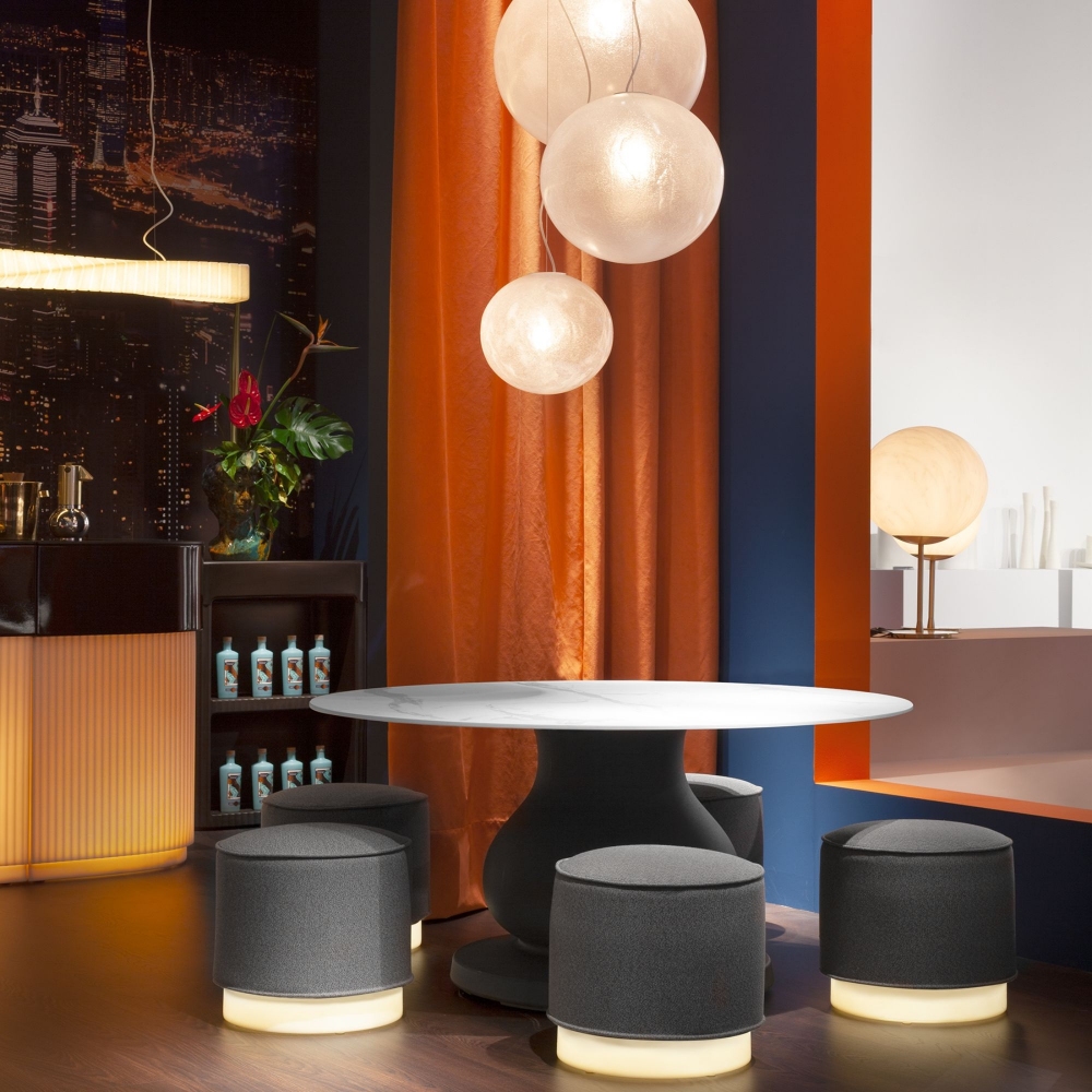 Slide Mara illuminated outdoor Pouf