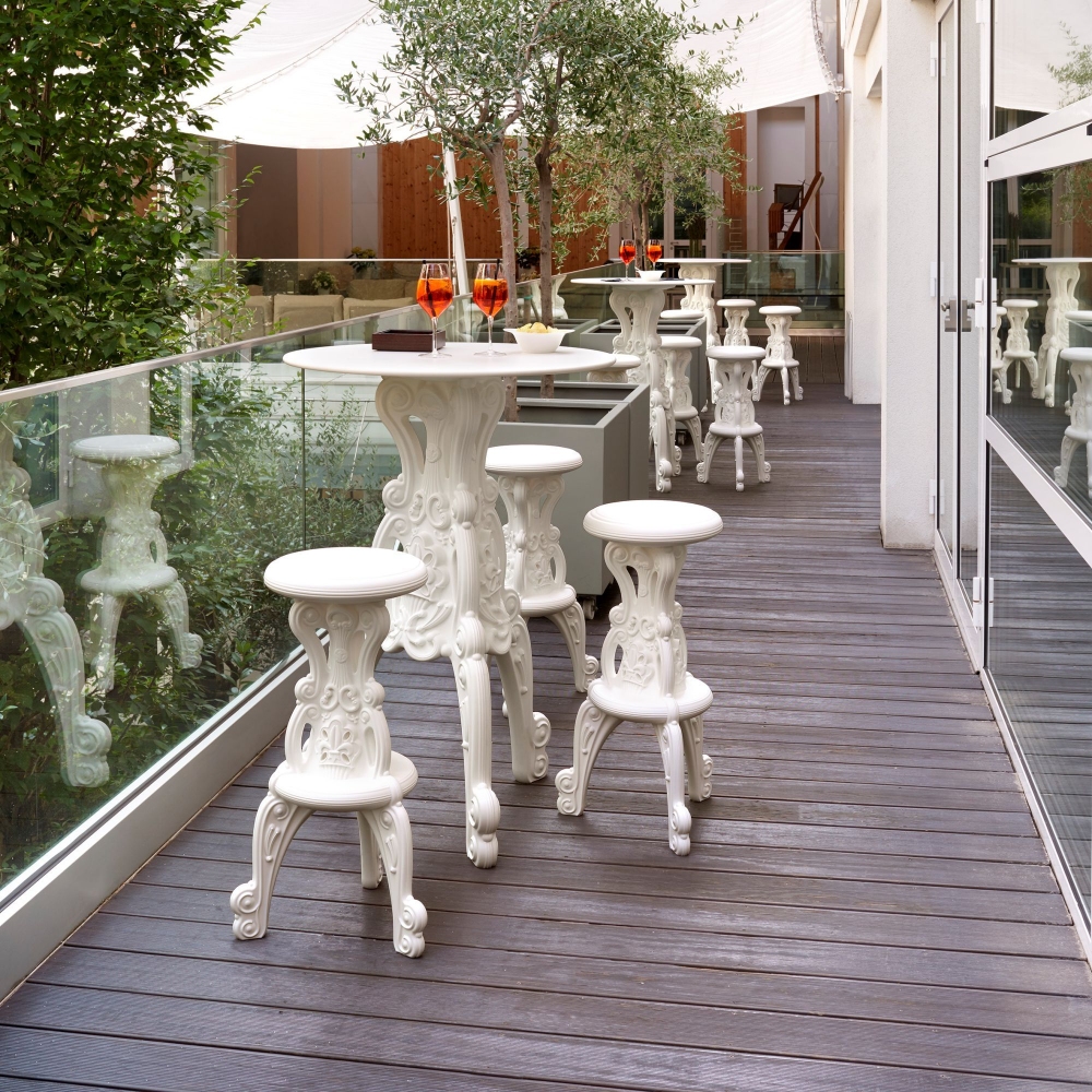 Slide Master of Love outdoor Table - Round Top Ø69 cm