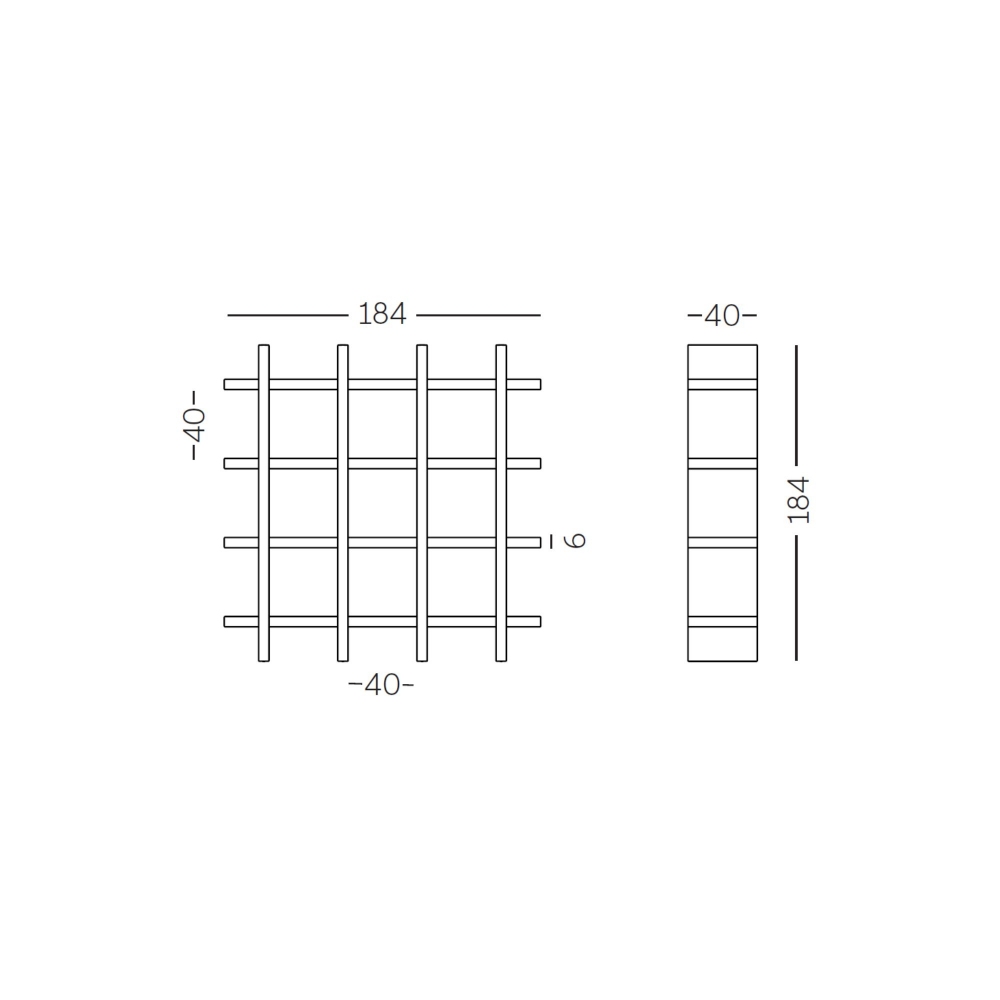 Slide Mybook 4x4 Modular Bookshelf