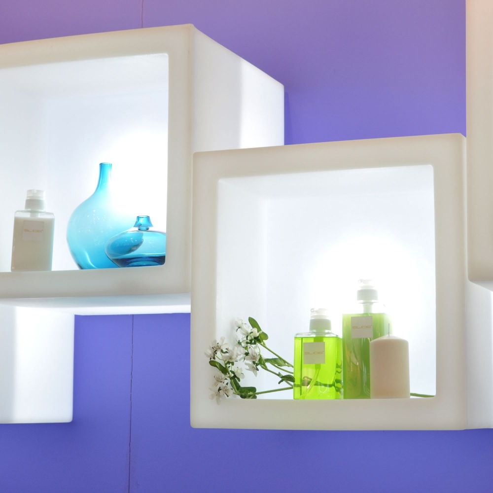 Slide Espositore modulare luminoso Open Cube 45 LED