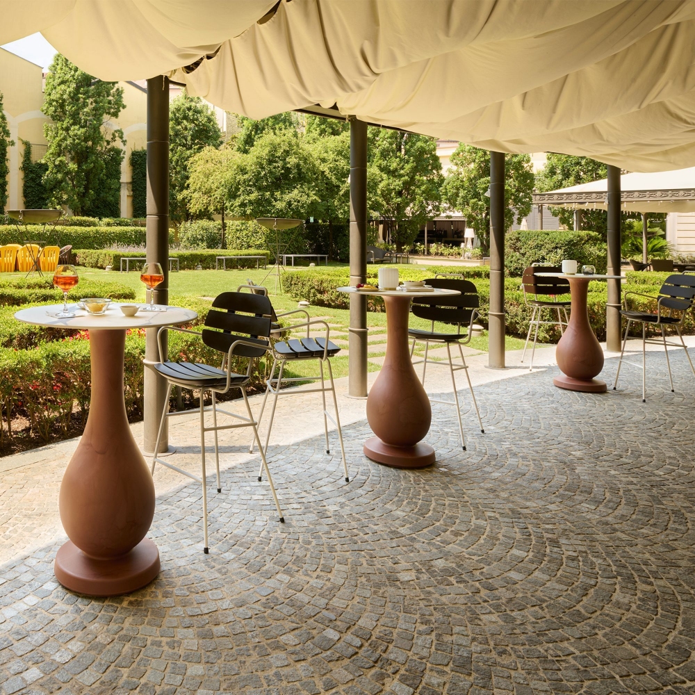 Slide Ottocento Up High Outdoor Table Ø80x110h cm