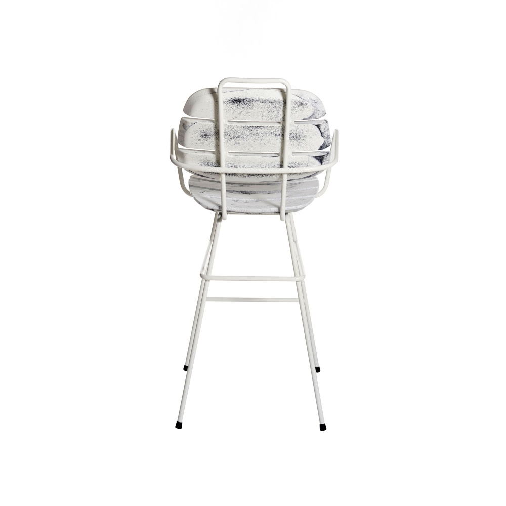 Slide Ribs Up High Outdoor Stool