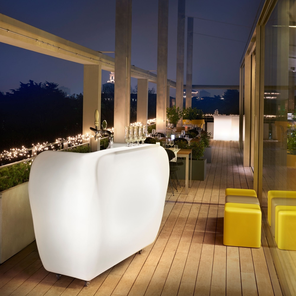 Slide Bancone Bar luminoso outdoor Roller Bar