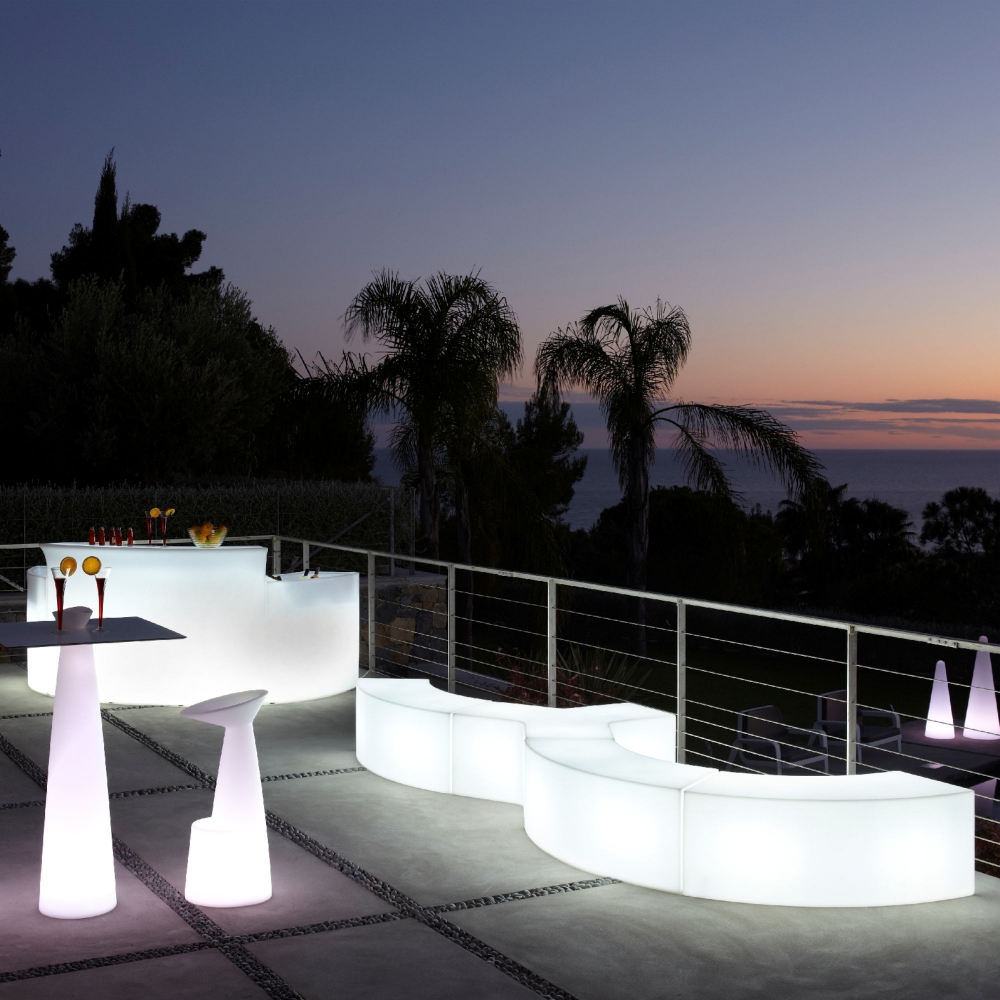 Slide Snake modular luminous Seat