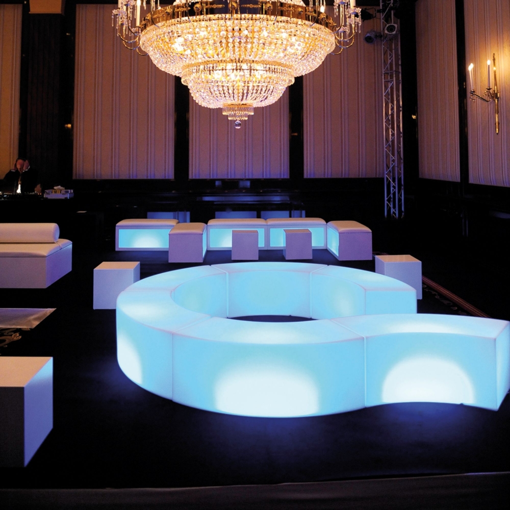 Slide Snake modular luminous Seat