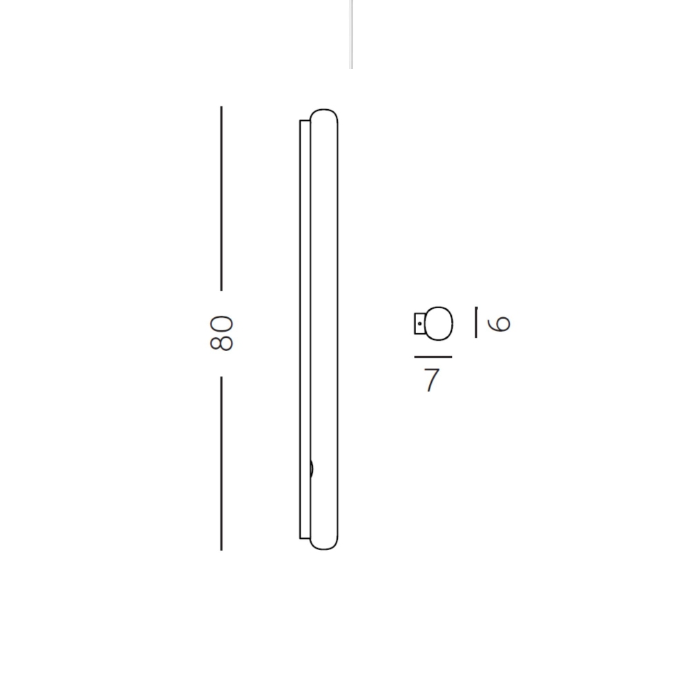 Slide Stiletto LED Wall Lamp 80 cm