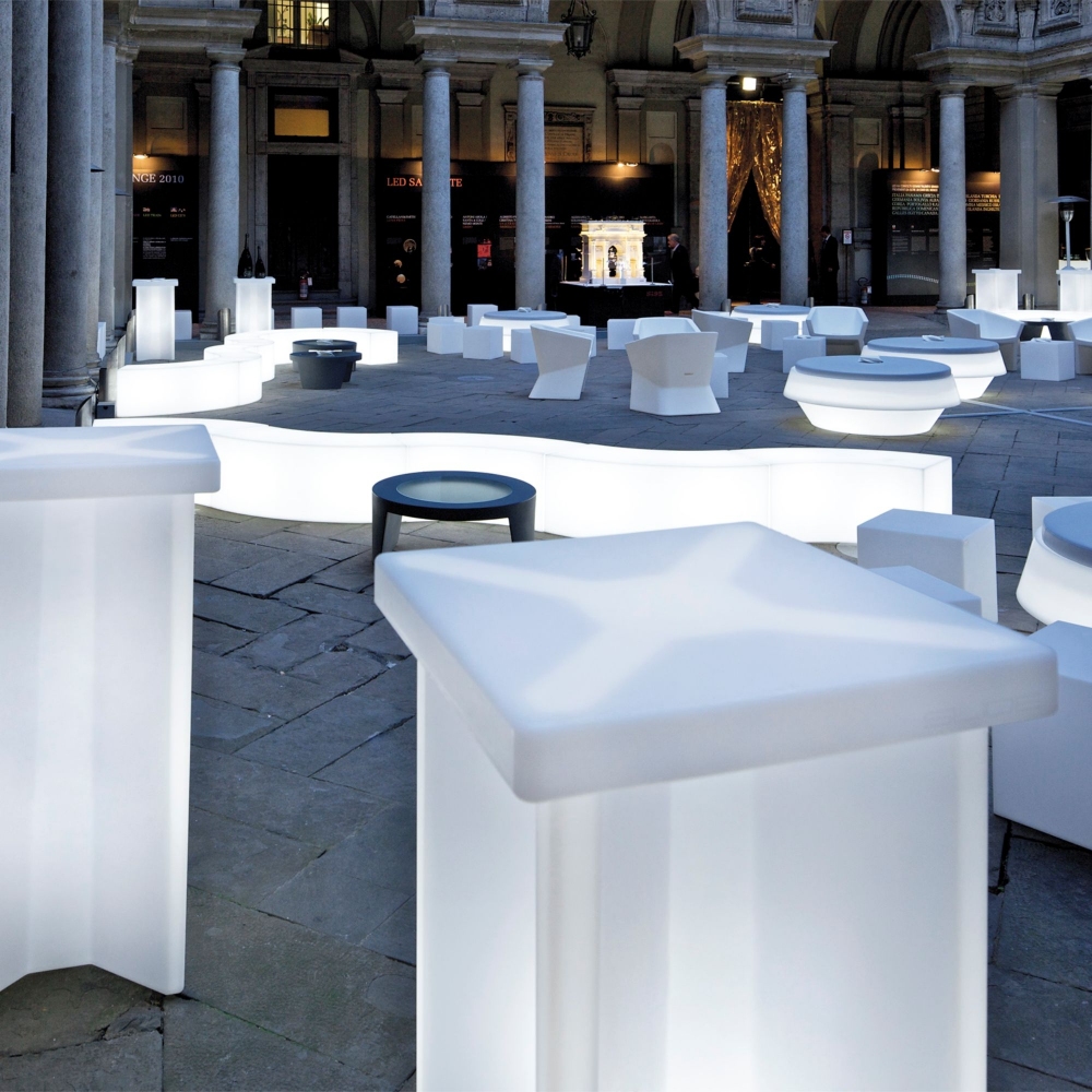 Slide X2 Luminous Table 60x60x110h cm